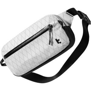 👑Men Crossbody Bag White Casual Minimalist Chest Shoulder Pack Lightweight